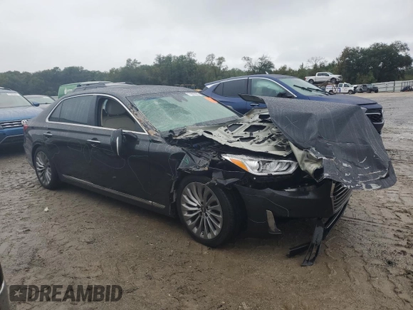 2018 Genesis G90 Premium z VIN KMHG34JA4JU046831, wystawiony jako Copart lot #71627693 z przebiegiem 38 207 mil mil oraz . Historia ofert i sprzedaży dostępna na DreamBid. Obrazek 4.