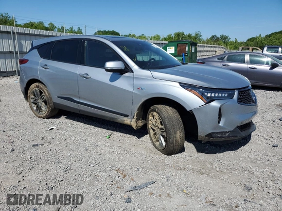 2023 Acura RDX w/A-Spec Package with VIN 5J8TC2H62PL008314, listed as a Copart auction lot 52174734 with 15,653 mi miles. Bid and sale history available at carsss.com. Image 4.