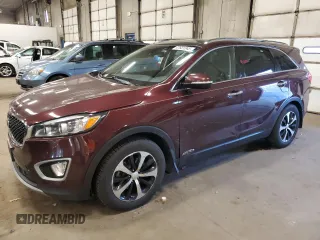 2017 Kia Sorento EX with VIN 5XYPHDA53HG309122, listed as a Copart auction lot 47631345 with 153,714 mi miles and Salvage Title. Bid and sale history available at DreamBid. Image 1.