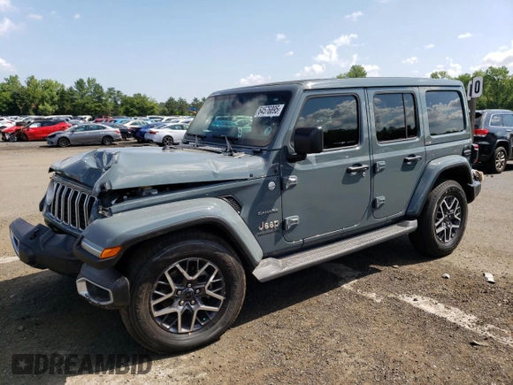 2024 Jeep Wrangler Sahara with VIN 1C4PJXEGXRW269062, listed as a Copart auction lot 64576895 with 2,159 mi miles and Salvage title. Bid and sale history available at DreamBid. Image 1.