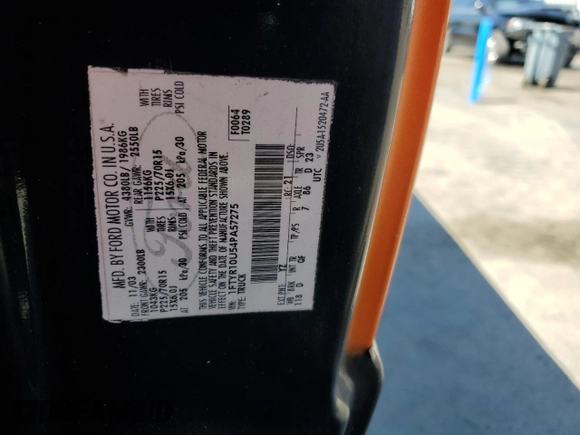 2004 Ford Ranger XL with VIN 1FTYR10U54PA57275, listed as a Copart auction lot 46164155 with Not Provided miles and Clean Title. Bid and sale history available at DreamBid. Image 12.