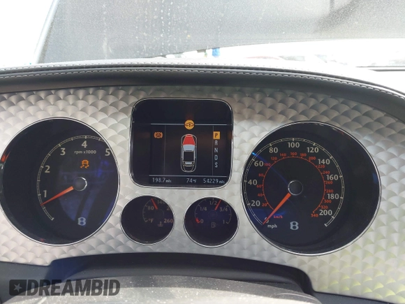2007 Bentley Continental GT with VIN SCBDR33W67C046257, listed as a IAAI auction lot 41661440 with 54,229 mi miles and . Bid and sale history available at DreamBid. Image 7.