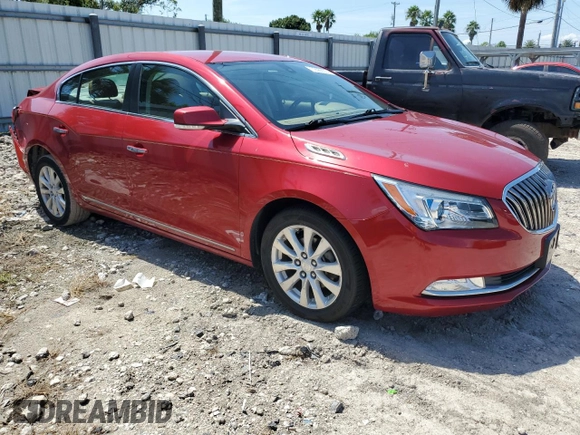 2014 Buick LaCrosse Leather with VIN 1G4GB5GR9EF222918, listed as a Copart auction lot 72066514 with 58,757 mi miles and Salvage Title. Bid and sale history available at carsss.com. Image 4.