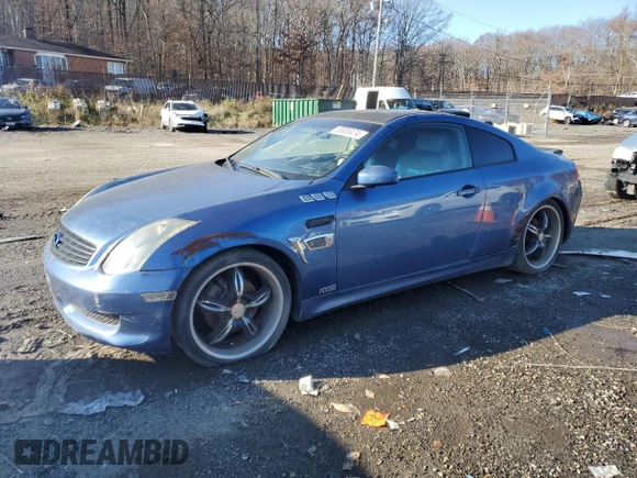 2006 Infiniti G35 Coupe with VIN JNKCV54E26M718313, listed as a Copart auction lot 83006474 with 0 mi miles and Salvage Title. Bid and sale history available at carsss.com. Image 1.