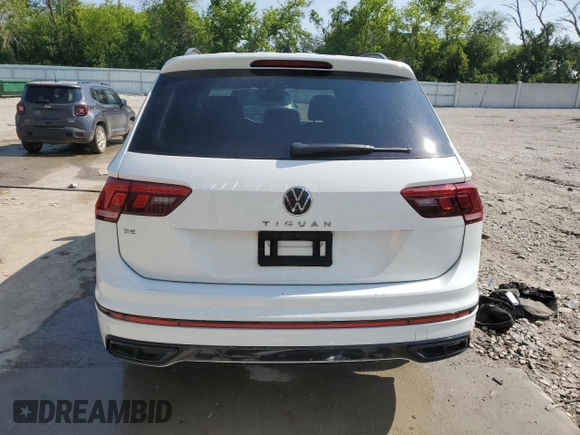 2022 Volkswagen Tiguan SE R-Line Black с VIN 3VVCB7AX8NM007554, выставлен на аукционе Copart как лот 59769555 с пробегом 65 679 миль миль и Списание • Salvage title. История ставок и продаж доступна на DreamBid. Изображение 6.