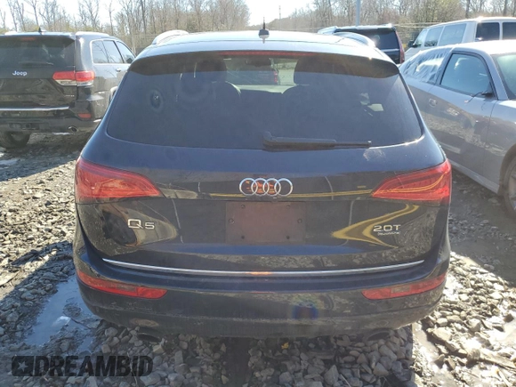 2016 Audi Q5 Premium Plus with VIN WA1L2AFP4GA033034, listed as a Copart auction lot 45002395 with 104,470 mi miles and Salvage Title. Bid and sale history available at carsss.com. Image 6.