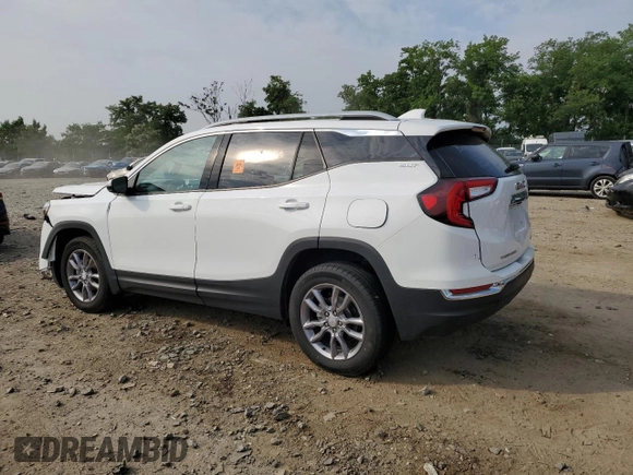 2024 GMC Terrain SLT z VIN 3GKALVEG7RL154756, wystawiony jako Copart lot #60761595 z przebiegiem 26 552 mil mil oraz Nie do naprawy • Non repairable. Historia ofert i sprzedaży dostępna na DreamBid. Obrazek 2.