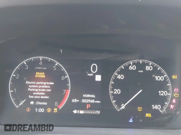 2025 Honda Odyssey Touring with VIN 5FNRL6H81SB011122, listed as a IAAI auction lot 41402170 with 2,968 mi miles and . Bid and sale history available at DreamBid. Image 7.