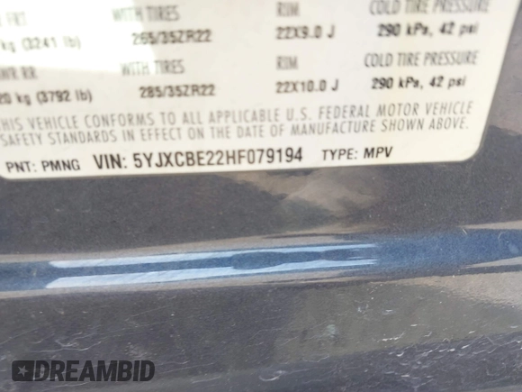 2017 Tesla Model X 90D with VIN 5YJXCBE22HF079194, listed as a IAAI auction lot 41895591 with 102,437 mi miles and . Bid and sale history available at DreamBid. Image 9.