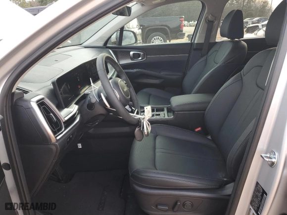 2025 Kia Sorento Hybrid EX with VIN KNDRH4JG9S5290585, listed as a Copart auction lot 42186835 with 387 mi miles and Salvage Title. Bid and sale history available at carsss.com. Image 7.