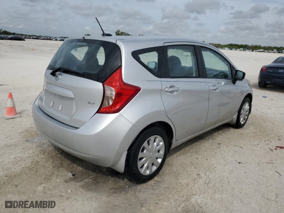 2016 Nissan Versa Note S with VIN 3N1CE2CP8GL408989, listed as a Copart auction lot 44374714 with 98,942 mi miles and Salvage Title. Bid and sale history available at carsss.com. Image 3.