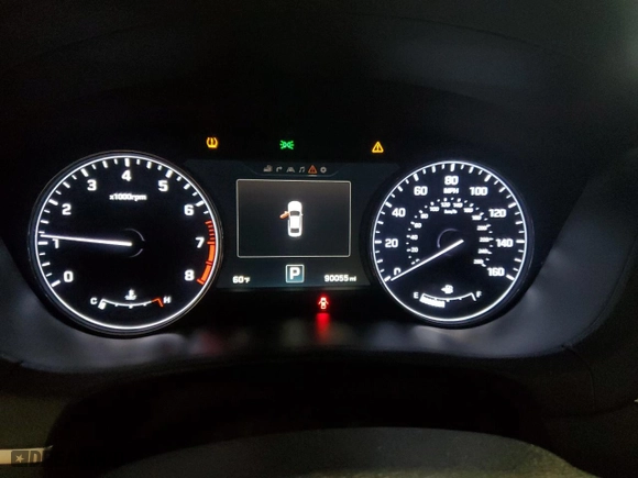 2015 Hyundai Genesis 3.8L with VIN KMHGN4JE1FU091746, listed as a Copart auction lot 75015634 with 90,055 mi miles and Non Repairable. Bid and sale history available at carsss.com. Image 9.