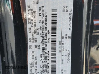 2024 Ford Bronco z VIN 1FMDE1AP7RLB23029, wystawiony jako Copart lot #54862095 z przebiegiem 4 021 mil mil oraz Szkoda całkowita • Salvage title. Historia ofert i sprzedaży dostępna na DreamBid. Obrazek 14.