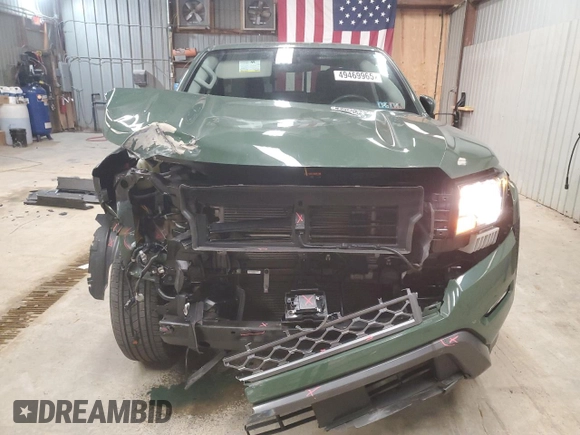 2023 Nissan Frontier SV with VIN 1N6ED1FK3PN637239, listed as a Copart auction lot 49469965 with 17,570 mi miles and Salvage title. Bid and sale history available at DreamBid. Image 5.