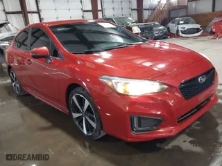 2018 Subaru Impreza Sport with VIN 4S3GKAM61J3608235, listed as a IAAI auction lot 41740733 with 103,042 mi miles. Bid and sale history available at carsss.com. Image 1.