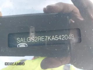 2019 Land Rover Range Rover с VIN SALGS2RE7KA542043, выставлен на аукционе IAAI как лот 41091478 с пробегом 39 073 миль миль и . История ставок и продаж доступна на DreamBid. Изображение 9.