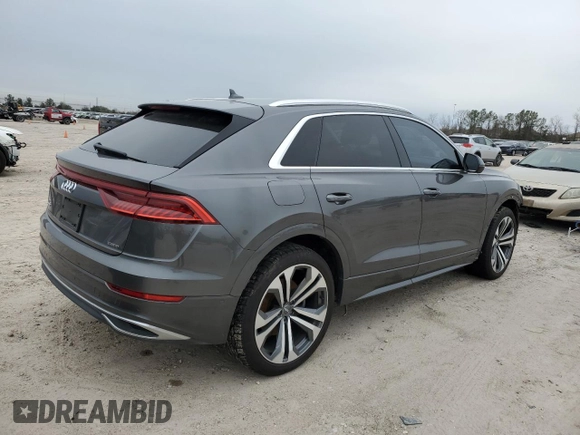 2019 Audi Q8 Premium Plus z VIN WA1BVAF16KD011512, wystawiony jako Copart lot #45419925 z przebiegiem 92 258 mil mil oraz Szkoda całkowita • Salvage title. Historia ofert i sprzedaży dostępna na DreamBid. Obrazek 3.