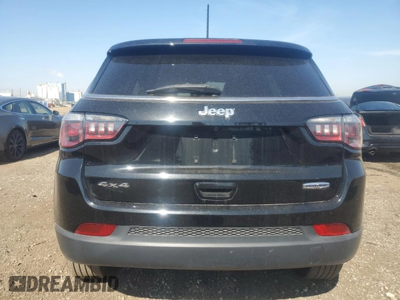 2017 Jeep Compass Latitude with VIN 3C4NJDBB3HT651453, listed as a Copart auction lot 48102715 with 69,410 mi miles and Salvage Title. Bid and sale history available at carsss.com. Image 6.