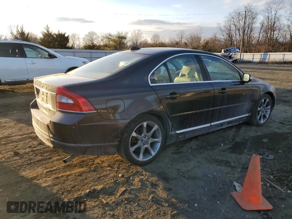 2011 Volvo S80 3.2L with VIN YV1952AS3B1135551, listed as a Copart auction lot 88975065 with 122,413 mi miles and Salvage Title. Bid and sale history available at carsss.com. Image 3.