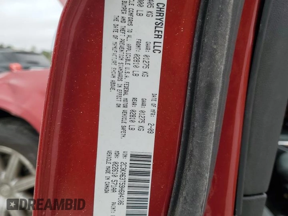 2009 Chrysler 300 with VIN 2C3KA63T59H604106, listed as a Copart auction lot 50315825 with 138,791 mi miles and Salvage Title. Bid and sale history available at carsss.com. Image 12.