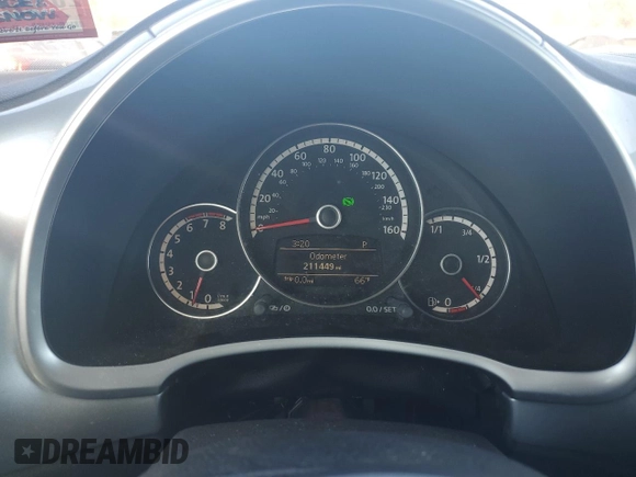 2013 Volkswagen Beetle 2.5L with VIN 3VW5P7ATXDM803952, listed as a Copart auction lot 76971934 with 211,449 mi miles and Salvage Title. Bid and sale history available at DreamBid. Image 9.