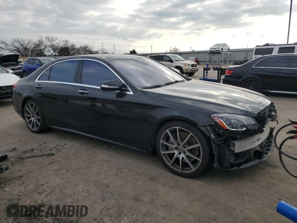 2018 Mercedes-Benz S 560 with VIN WDDUG8DB0JA421872, listed as a Copart auction lot 44194975 with 73,566 mi miles and Salvage Title. Bid and sale history available at carsss.com. Image 4.