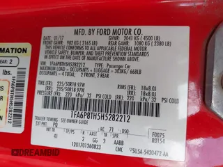 2017 Ford Mustang EcoBoost с VIN 1FA6P8TH5H5282212, выставлен на аукционе IAAI как лот 42109421 с пробегом 186 391 миль миль и . История ставок и продаж доступна на DreamBid. Изображение 9.