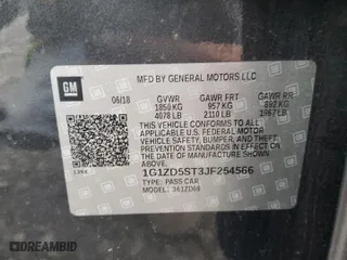 2018 Chevrolet Malibu LT with VIN 1G1ZD5ST3JF254566, listed as a Copart auction lot 45741765 with 117,848 mi miles and Salvage Title. Bid and sale history available at carsss.com. Image 14.