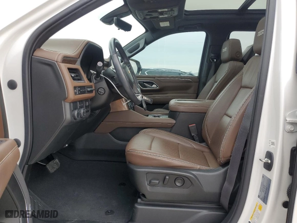 2021 Chevrolet Tahoe High Country with VIN 1GNSCTKL5MR154916, listed as a Copart auction lot 41438455 with 59,469 mi miles and Salvage Title. Bid and sale history available at carsss.com. Image 7.