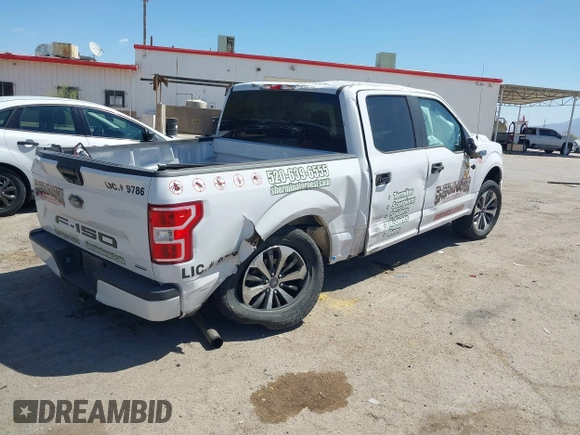 2020 Ford F-150 XL with VIN 1FTEW1EP9LKE79673, listed as a IAAI auction lot 42164533 with Not provided miles and . Bid and sale history available at DreamBid. Image 4.