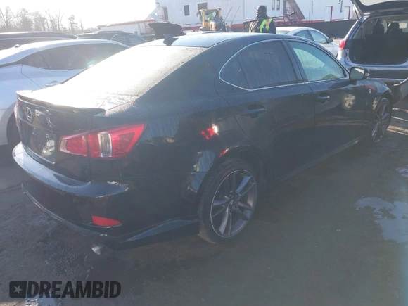 2011 Lexus IS with VIN JTHBE5C22B5026379, listed as a IAAI auction lot 41417759 with 143,063 mi miles. Bid and sale history available at carsss.com. Image 4.