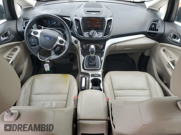 2015 Ford C-Max SEL with VIN 1FADP5CU6FL101839, listed as a Copart auction lot 53631355 with 53,593 mi miles and Salvage Title. Bid and sale history available at DreamBid. Image 8.