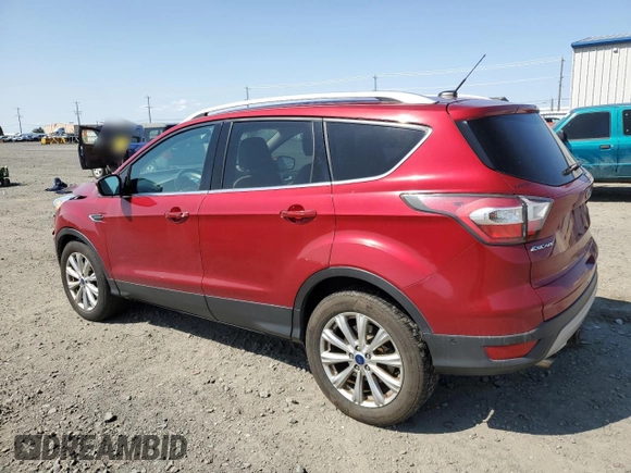 2017 Ford Escape Titanium with VIN 1FMCU9JD6HUB14799, listed as a Copart auction lot 54431685 with 75,454 mi miles and Salvage Title. Bid and sale history available at carsss.com. Image 2.