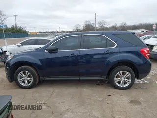2017 Chevrolet Equinox LS with VIN 2GNALBEK7H1515179, listed as a IAAI auction lot 41258016 with 106,202 mi miles. Bid and sale history available at carsss.com. Image 14.