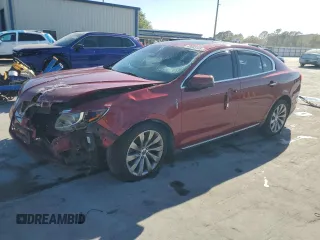 2014 Lincoln MKS with VIN 1LNHL9EK4EG608333, listed as a Copart auction lot 48683145 with 117,572 mi miles and Salvage Title. Bid and sale history available at carsss.com. Image 1.