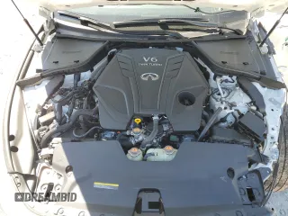 2022 Infiniti Q60 Red Sport 400 with VIN JN1FV7LL5NM680572, listed as a Copart auction lot 49444544 with 36,374 mi miles and Salvage title. Bid and sale history available at DreamBid. Image 11.