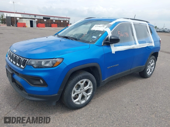 2024 Jeep Compass Latitude with VIN 3C4NJDBN1RT111868, listed as a IAAI auction lot 42356179 with Not provided miles and . Bid and sale history available at DreamBid. Image 17.