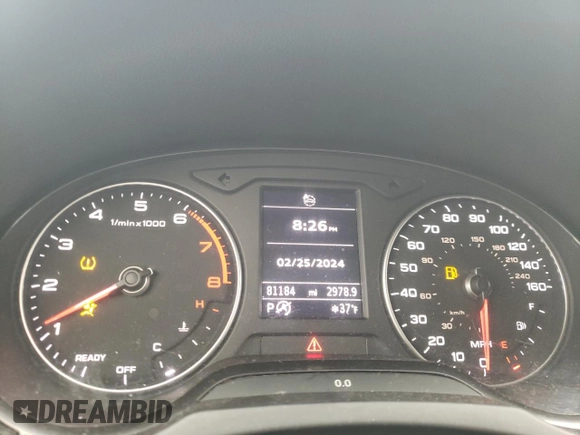 2018 Audi A3 Sedan Premium Plus with VIN WAUJ8GFF4J1019158, listed as a Copart auction lot 44538094 with 81,184 mi miles. Bid and sale history available at carsss.com. Image 9.