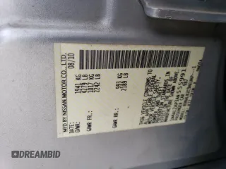 2010 Nissan Altima 2.5 S with VIN 1N4AL2AP3AN555991, listed as a Copart auction lot 44342155 with 143,105 mi miles and Salvage Title. Bid and sale history available at carsss.com. Image 12.