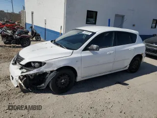 2004 Mazda 3 s with VIN JM1BK143541176586, listed as a Copart auction lot 48498505 with 233,855 mi miles and Salvage Title. Bid and sale history available at carsss.com. Image 1.