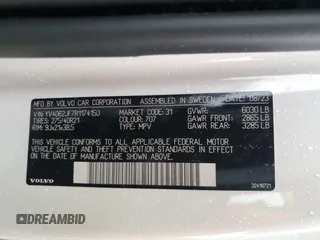 2024 Volvo XC90 Ultimate Bright Theme z VIN YV4062JF7R1174150, wystawiony jako Copart lot #56488085 z przebiegiem 11 777 mil mil oraz Szkoda całkowita • Salvage title. Historia ofert i sprzedaży dostępna na DreamBid. Obrazek 14.