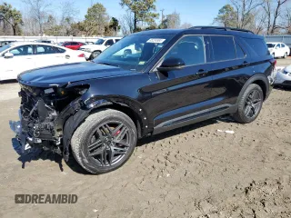 2025 Ford Explorer ST with VIN 1FMWK8GC5SGA97088, listed as a Copart auction lot 45224965 with 625 mi miles and Salvage Title. Bid and sale history available at carsss.com. Image 1.