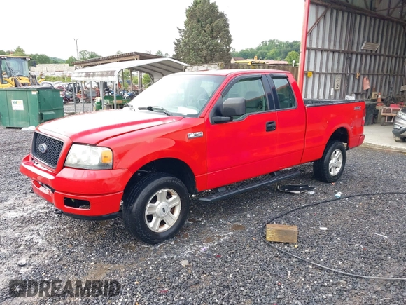 2005 Ford F-150 STX with VIN 1FTRX14W95FB24960, listed as a IAAI auction lot 42365376 with 219,674 mi miles and . Bid and sale history available at DreamBid. Image 19.