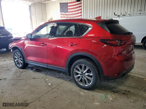 2021 Mazda CX-5 Grand Touring Reserve with VIN JM3KFBAY3M0423448, listed as a Copart auction lot 49158545 with 25,643 mi miles and Salvage Title. Bid and sale history available at carsss.com. Image 2.