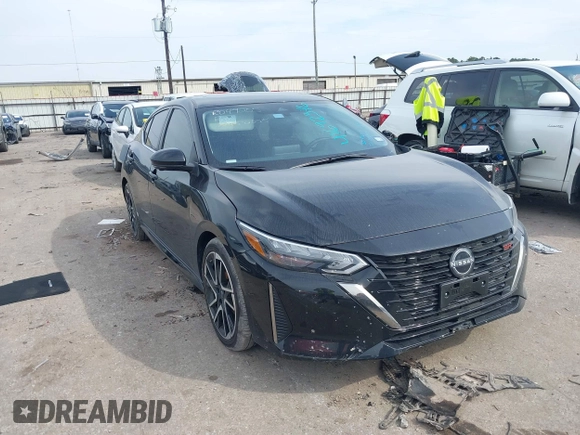2025 Nissan Sentra SR with VIN 3N1AB8DV9SY222356, listed as a IAAI auction lot 41692346 with 948 mi miles and . Bid and sale history available at DreamBid. Image 1.