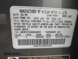 2006 Infiniti M Sport with VIN JNKBY01EX6M204865, listed as a IAAI auction lot 41946727 with 219,898 mi miles. Bid and sale history available at carsss.com. Image 9.