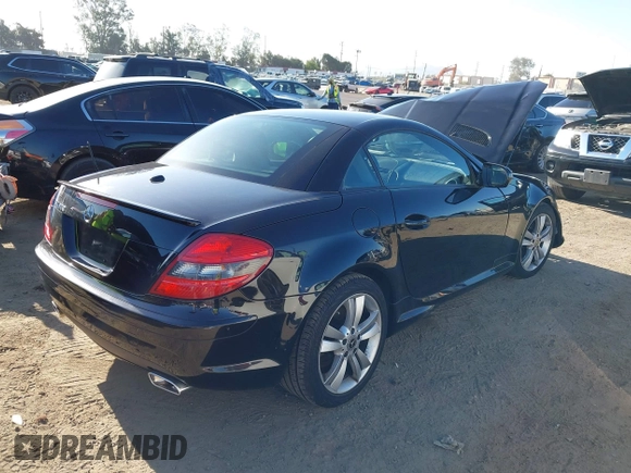 2011 Mercedes-Benz SLK 300 with VIN WDBWK5EA0BF236164, listed as a IAAI auction lot 42237943 with 96,189 mi miles and . Bid and sale history available at DreamBid. Image 4.