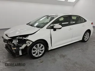 2020 Toyota Corolla LE with VIN JTDEPRAE7LJ025671, listed as a Copart auction lot 77439364 with 75,874 mi miles and Salvage Title. Bid and sale history available at carsss.com. Image 1.