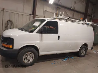 2015 Chevrolet Express Cargo Van with VIN 1GCWGFCF9F1167677, listed as a IAAI auction lot 42018087 with 148,263 mi miles. Bid and sale history available at carsss.com. Image 14.