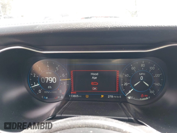 2018 Ford Mustang GT z VIN 1FA6P8CF5J5154590, wystawiony jako IAAI lot #41588857 z przebiegiem 113 805 mil mil oraz . Historia ofert i sprzedaży dostępna na DreamBid. Obrazek 7.